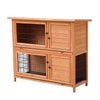 outdoor Waterproof fir wood Chicken coop double-deck rabbit cages