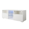 Modern Minimalist TV Cabinet Living Room with 20 colors LED Lights,TV Stand Entertainment Center  Modern High-Gloss LED TV Cabinet, Simpleness Creative Furniture TV Cabinet