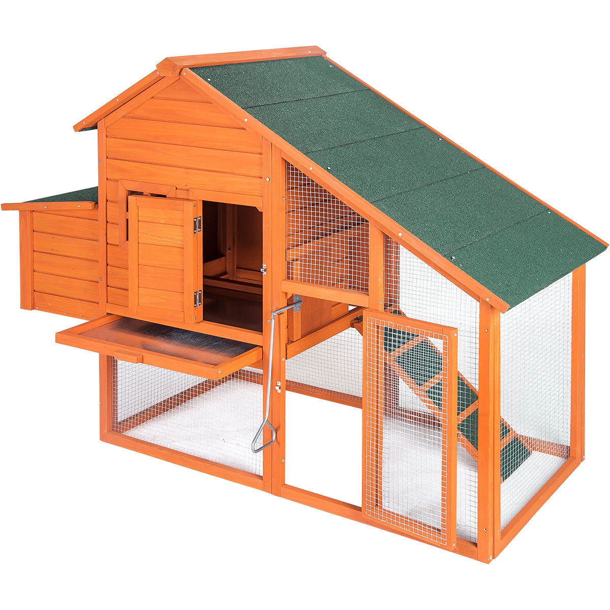 TOPMAX Pet Rabbit Hutch Wooden House Chicken Coop for Small Animals
