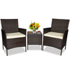 Patio Furniture Set 3 Pieces Outdoor Rattan Chair