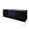 TV Cabinet , Black TV Stand with LED Lights