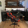 RaDEWAY Gaming Chair Racing Office Computer Ergonomic Video Game Chair Backrest and Seat Height Adjustable Swivel Recliner with Headrest and Lumbar Pillow Esports Chair