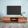 White TV Stand for 70 Inch TV Stands, Media Console Entertainment Center Television Table, 2 Storage Cabinet with Open Shelves for Living Room Bedroom