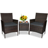 Patio Furniture Set 3 Pieces Outdoor Rattan Chair