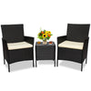 Patio Furniture Set 3 Pieces Outdoor Rattan Chair