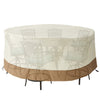 RaDEWAY Veranda Water-Resistant 60 Inch Tall Round Patio Table & Chair Set Cover
