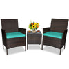 Patio Furniture Set 3 Pieces Outdoor Rattan Chair