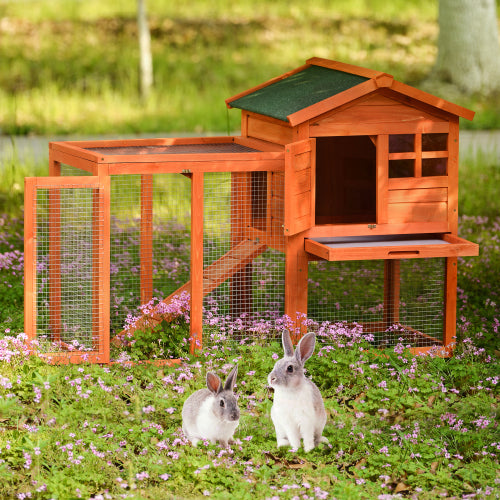 Wooden Pet House Rabbit Bunny Wood Hutch House Dog House Chicken Coops Chicken Cages Rabbit Cage
