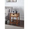 RaDEWAY Accent Table,  Natural Finish