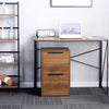 WOOD FILE CABINET 2 DRAWERS VERTICAL FILLING CABINET FOR LETTER UNDER DESK FOR HOME OFFICE