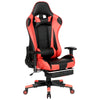RaDEWAY Gaming Chair With Footrest, Ergonomic High-Back Leather Racing Computer Chair Home Office Chair With Headrest, Footrest and Lumbar Support
