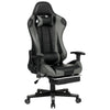 RaDEWAY Gaming Chair With Footrest, Ergonomic High-Back Leather Racing Computer Chair Home Office Chair With Headrest, Footrest and Lumbar Support