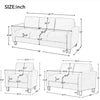 RaDEWAY Polyester-blend 3 Pieces Sofa Set