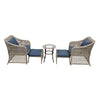 5-Piece Outdoor Patio Conversation Set with Cushions