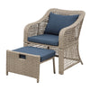 5-Piece Outdoor Patio Conversation Set with Cushions