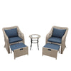 5-Piece Outdoor Patio Conversation Set with Cushions