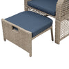 5-Piece Outdoor Patio Conversation Set with Cushions
