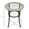 5-Piece Outdoor Patio Conversation Set with Cushions