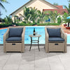 5-Piece Outdoor Patio Conversation Set with Cushions