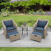5-Piece Outdoor Patio Conversation Set with Cushions