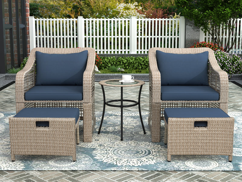 Radeway 5-piece Outdoor Conversation Set Patio Furniture - Image 42