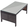 RaDEWAY 3 PCS Outdoor Rattan Furniture Sofa Set with cushions