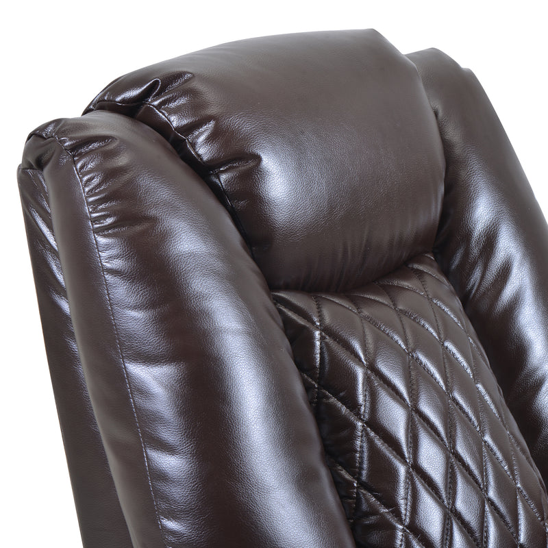 Power Motion Recliner with USB Charge Port and Cup Holder -PU Lounge chair for L - Image 17