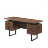 Home Office Computer Desk with drawers/hanging letter-size files/59 inch Writing Study Table with Drawers