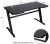 RaDEWAY home office PC play station Gaming Desk heavy duty steel legs with carbon fiber paper covered MDF board
