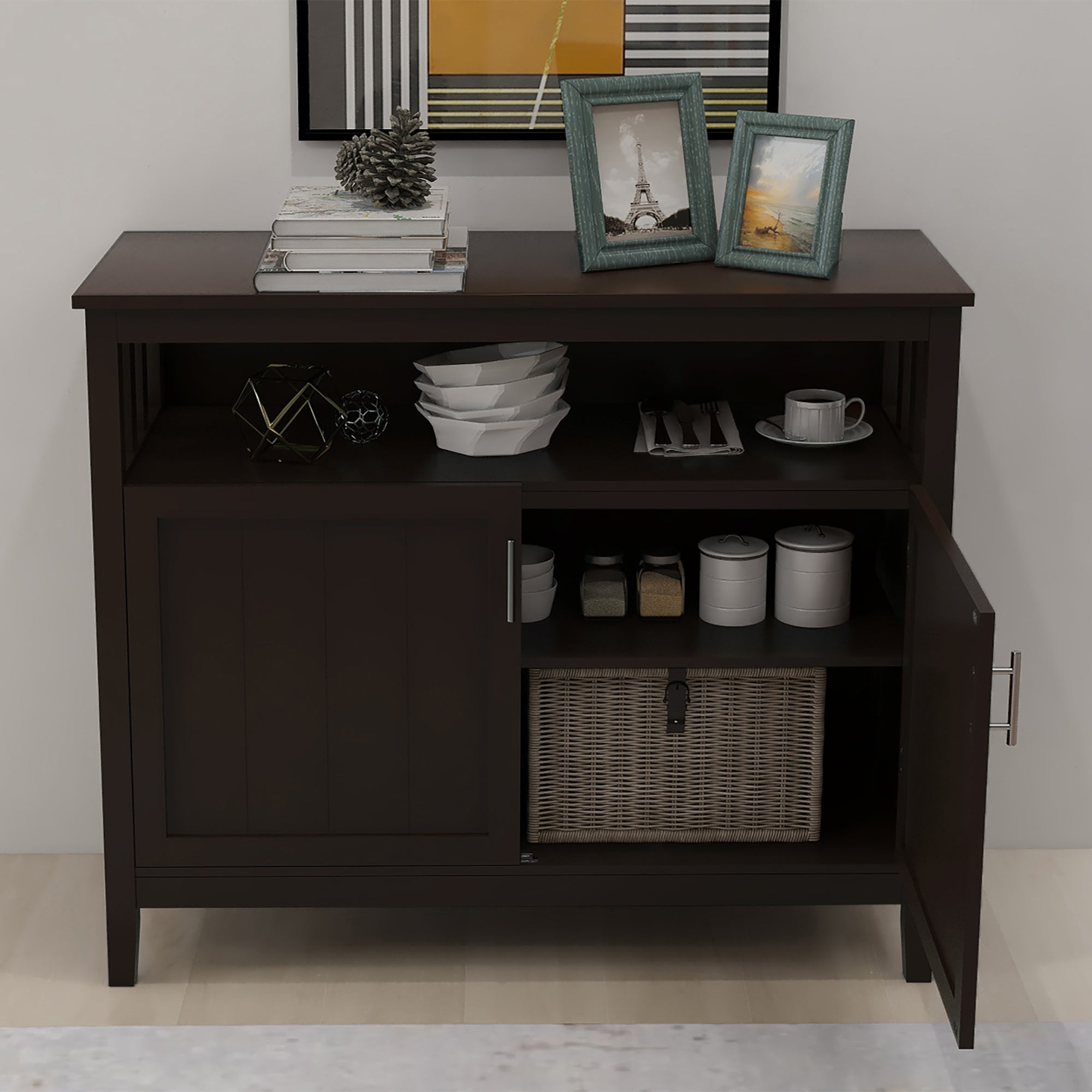 Kitchen Storage Sideboard And Buffet Server Cabinet