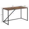 Home Office 46-Inch Computer Desk, Small Desk Home Office Study Desk Metal Frame, Modern Simple Laptop Table, Easy Assembly, Industrial Style