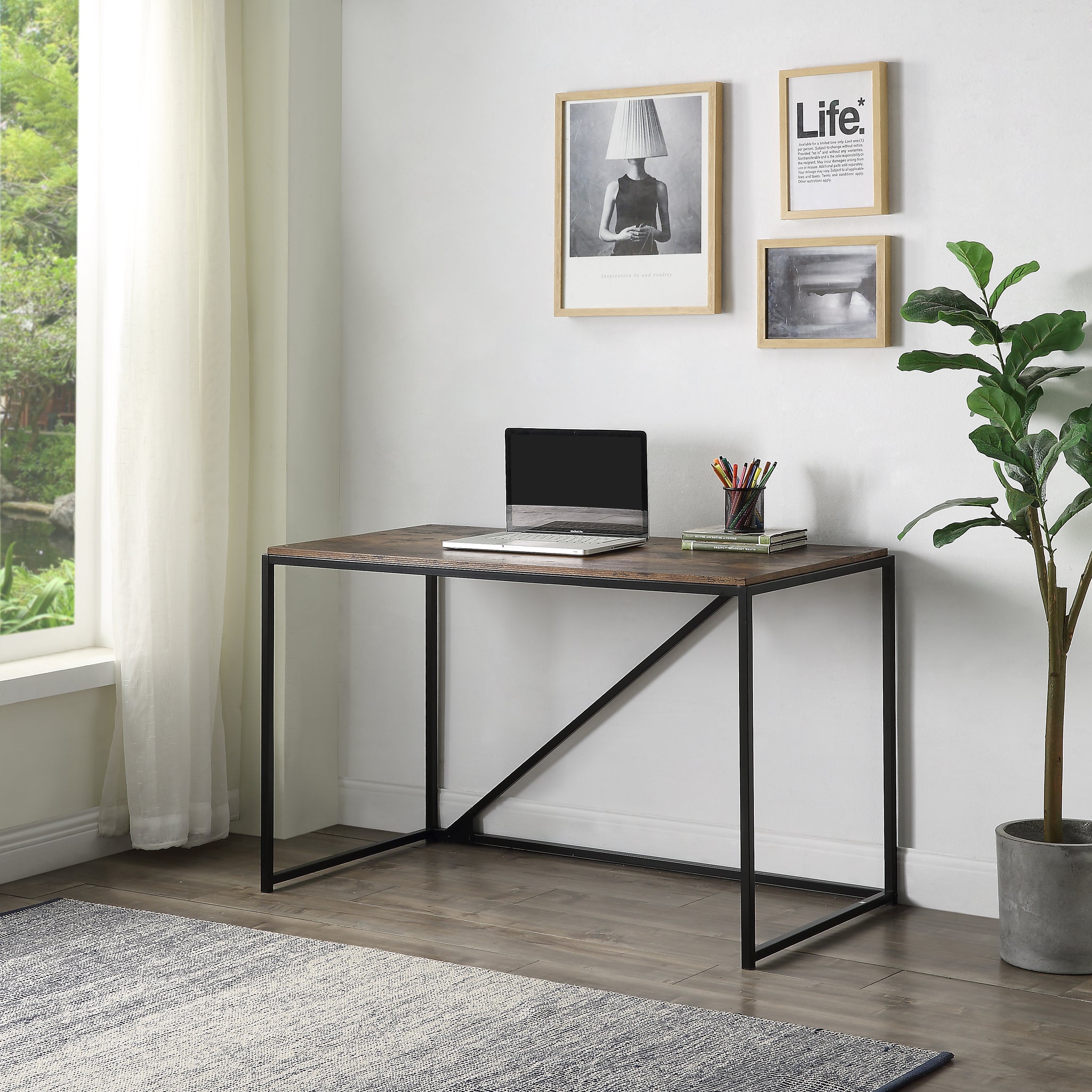 Computer Desk Under 46 Inches Home Office 46-Inch Computer Desk | Radeway