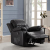 RaDEWAY PU Leather Heated Massage Recliner Sofa Ergonomic Lounge with 8 Vibration Points