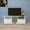 Modern Minimalist TV Cabinet Living Room with 20 colors LED Lights,TV Stand Entertainment Center  Modern High-Gloss LED TV Cabinet, Simpleness Creative Furniture TV Cabinet
