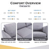 RaDEWAY  Accent chiar with Modern Linen Fabric