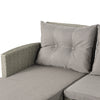Outdoor Patio Furniture 4 pc Conversation Wicker Ratten Sofa Set