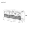 Homes Collection Wood Storage Bench with 3 Drawers and 3 Baskets