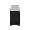 Homes Collection Wood Storage Bench with 3 Drawers and 3 Baskets