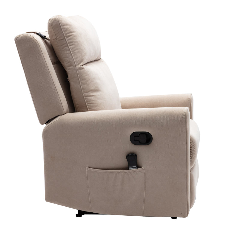 Massage Recliner with 12 Massage Nodes Function-Easy Lounge, Reclining Lounge Ch - Image 14