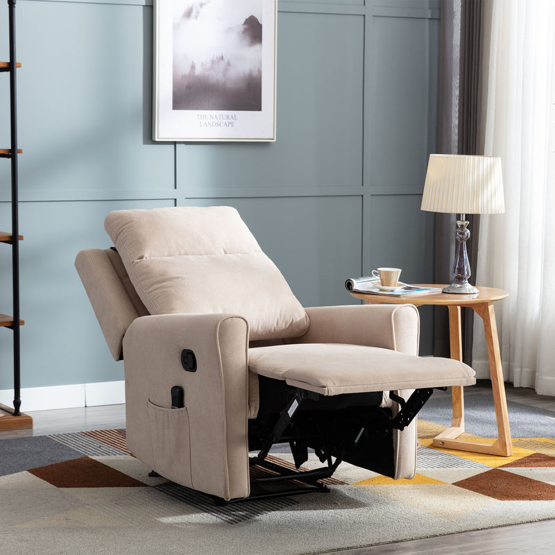 Massage Recliner with 12 Massage Nodes Function-Easy Lounge, Reclining Lounge Ch - Image 6
