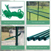 Outdoor  Walk-in Plant Gardening Greenhouse With 2 Tiers 8 Shelves