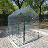 Outdoor  Walk-in Plant Gardening Greenhouse With 2 Tiers 8 Shelves