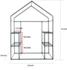 Outdoor  Walk-in Plant Gardening Greenhouse With 2 Tiers 8 Shelves