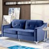 RaDEWAY 72" Tufted Velvet Upholstered Sofa Couch