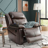 PU Leather Heated Massage Recliner Sofa Ergonomic Lounge with 8 Vibration Points