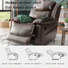 PU Leather Heated Massage Recliner Sofa Ergonomic Lounge with 8 Vibration Points