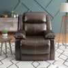 PU Leather Heated Massage Recliner Sofa Ergonomic Lounge with 8 Vibration Points