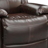 PU Leather Heated Massage Recliner Sofa Ergonomic Lounge with 8 Vibration Points