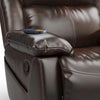 PU Leather Heated Massage Recliner Sofa Ergonomic Lounge with 8 Vibration Points