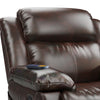 PU Leather Heated Massage Recliner Sofa Ergonomic Lounge with 8 Vibration Points